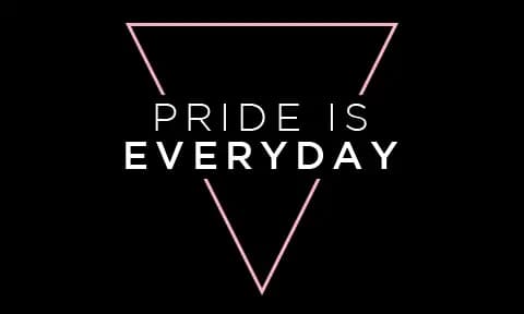 black sign that says pride is everyday