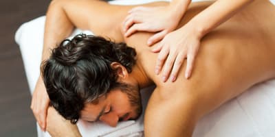 man getting a Swedish Massage